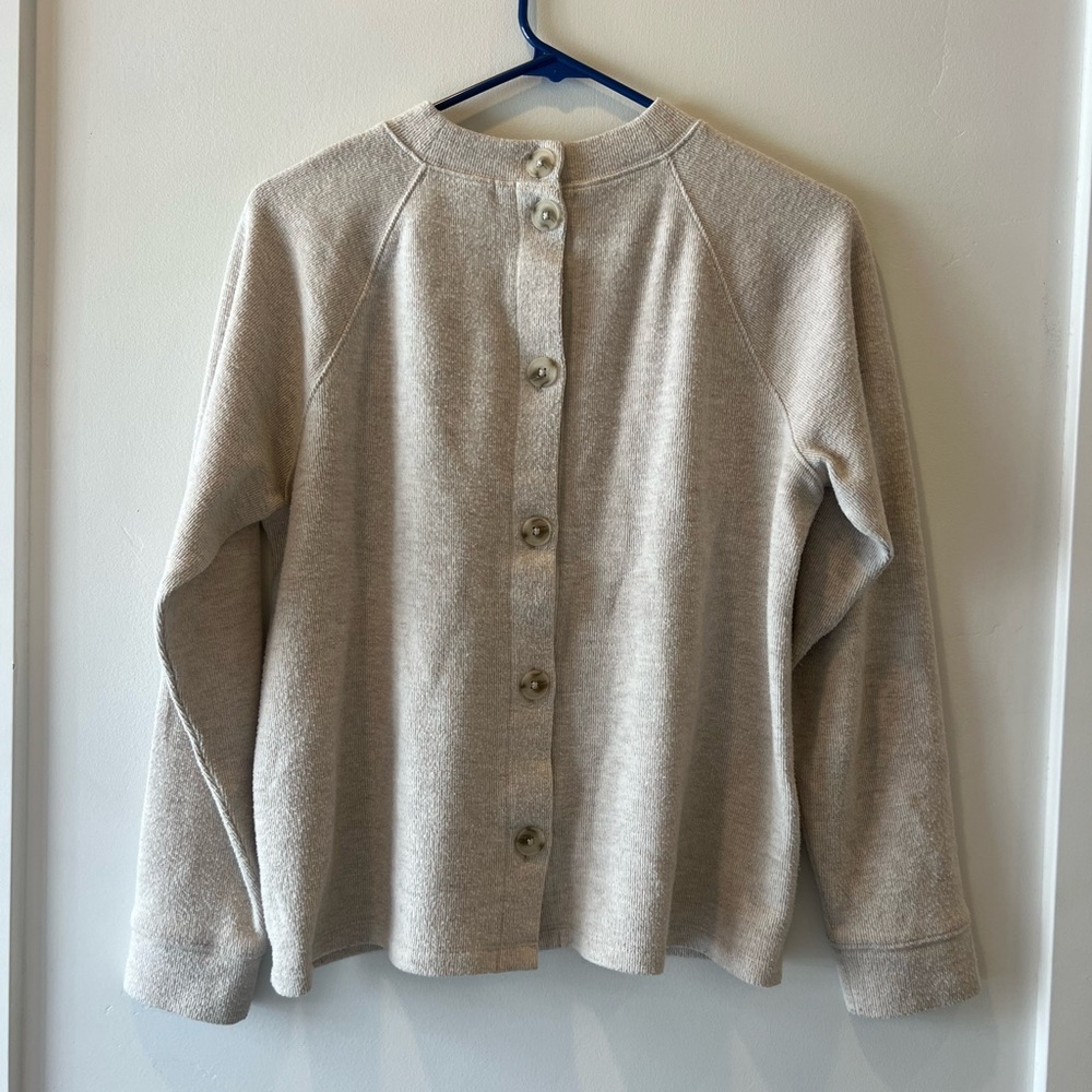 Madewell button backed sweater